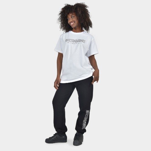 Women's T-shirt Animal Print Milwaukee Logo White | Model Front | Antetokounbros thumb