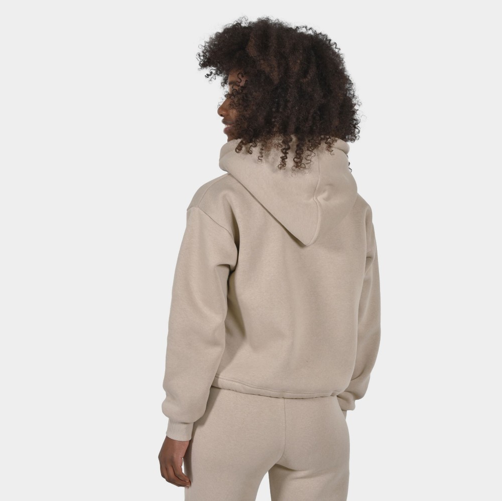 Sand cropped hoodie online