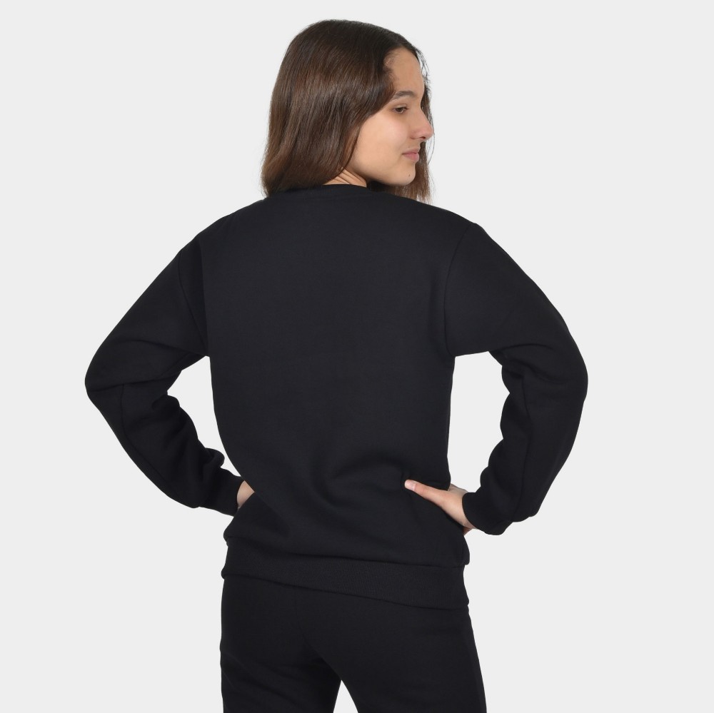 Girls' Sweatshirt in Black | Bold Print | ANTETOKOUNBROS | Back