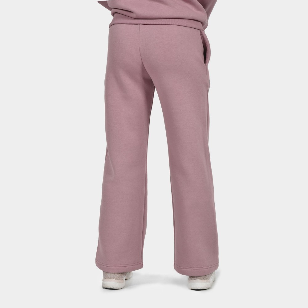 Kids' Wide Leg Sweatpants Heart Dusty Rose | Antetokounbros | Back