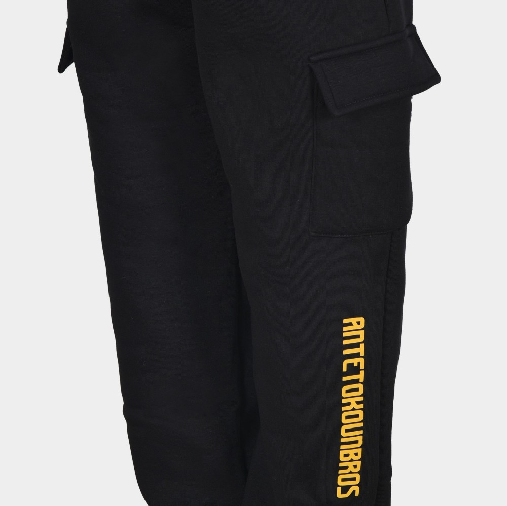 Kids' Cargo Sweatpants Trip Black | Antetokounbros | Detail