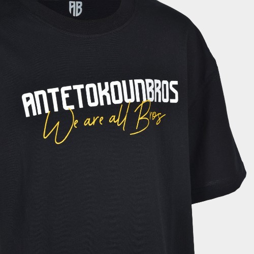 Kids' T-shirt We are all Bros Logo Black | Antetokounbros | Detail thumb