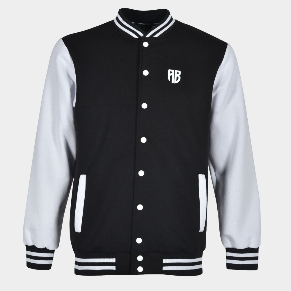 Unisex Varsity Jacket Black White | Antetokounbros | Front