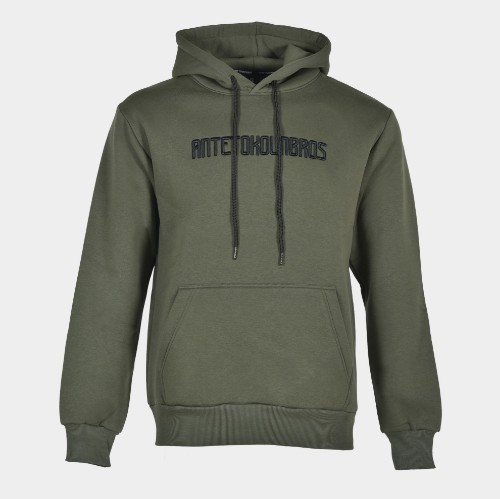 Men's Hoodie Baseline Khaki | Antetokounbros | Front