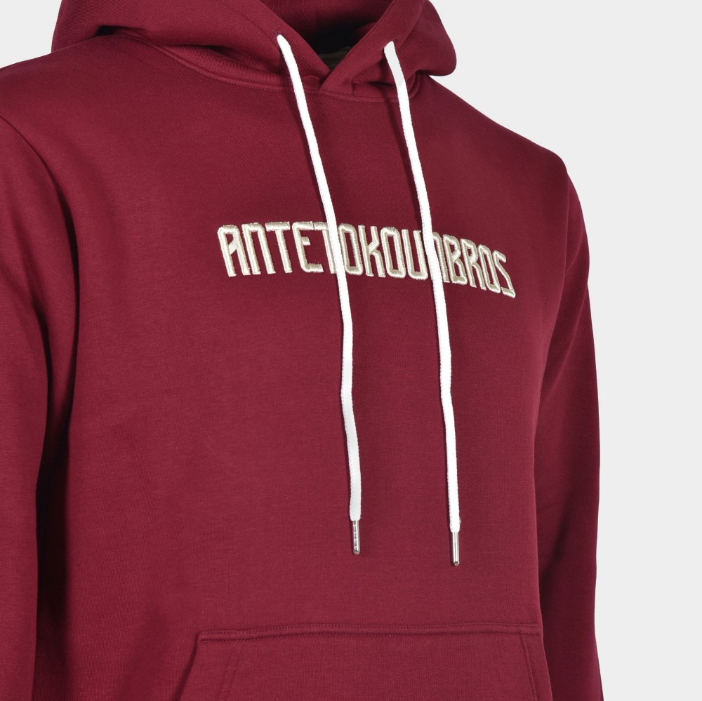 Men's Hoodie Baseline Bordeaux | Antetokounbros | Detail