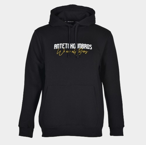 Men's Hoodie We are all Bros Logo Black | Antetokounbros | Front thumb