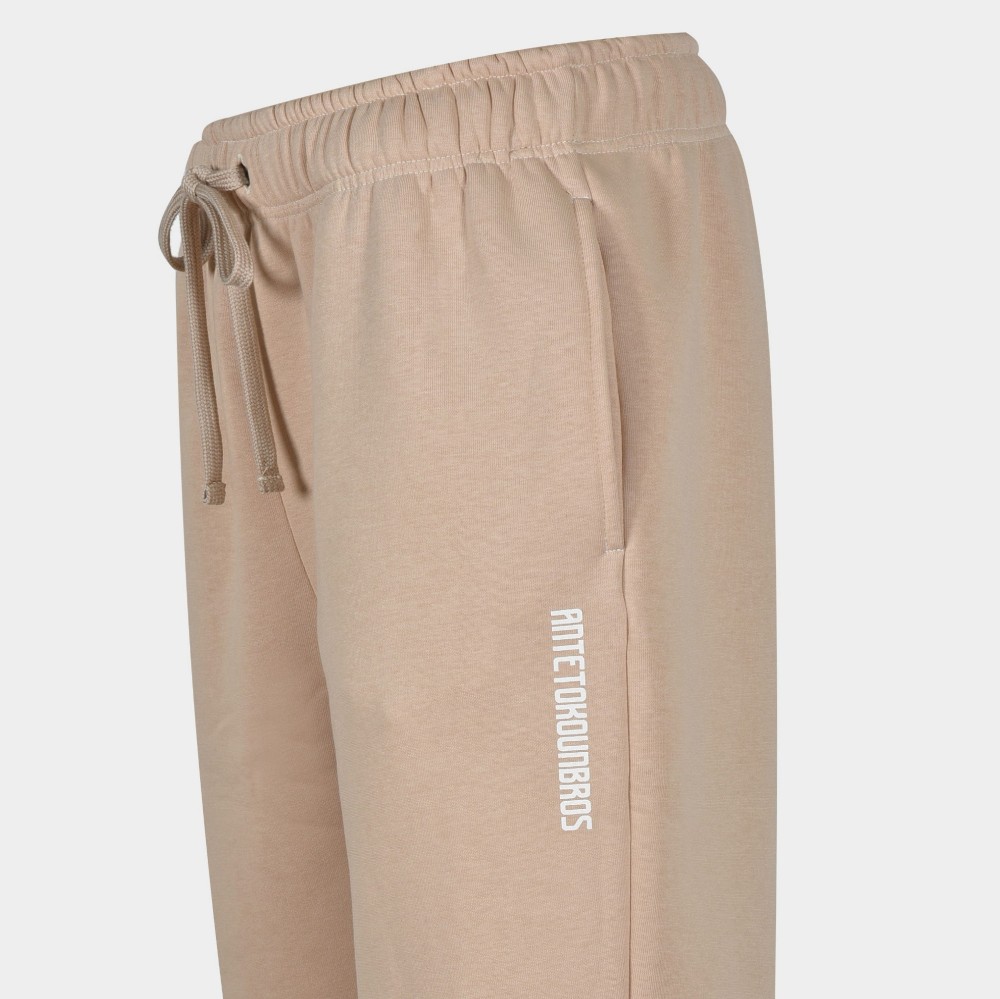 Men's Sweatpants Antetokounbros Logo Beige | Detail