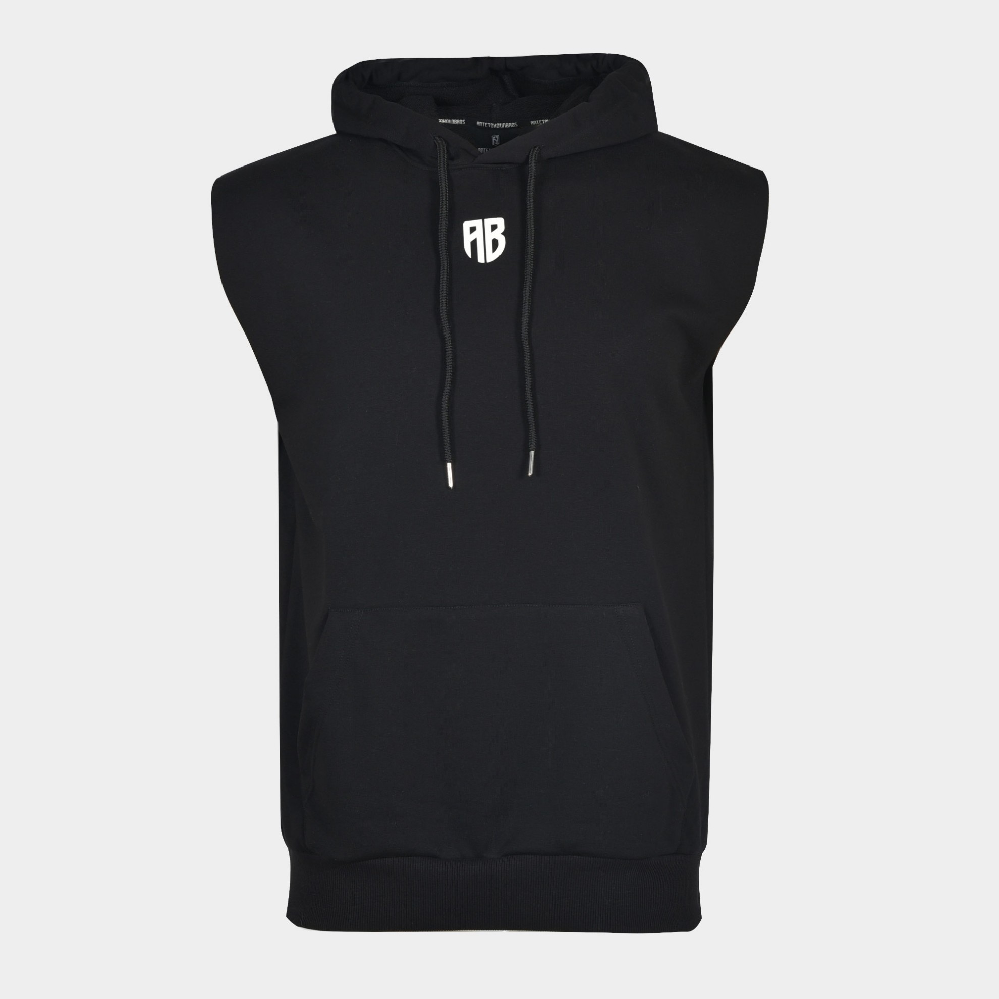 Men's Sleeveless Hoodie We are all Bros Black | Antetokounbros | Front