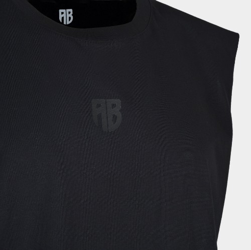 Men's Oversized Sleeveless Shirt We are all Bros Black | Antetokounbros | Detail thumb