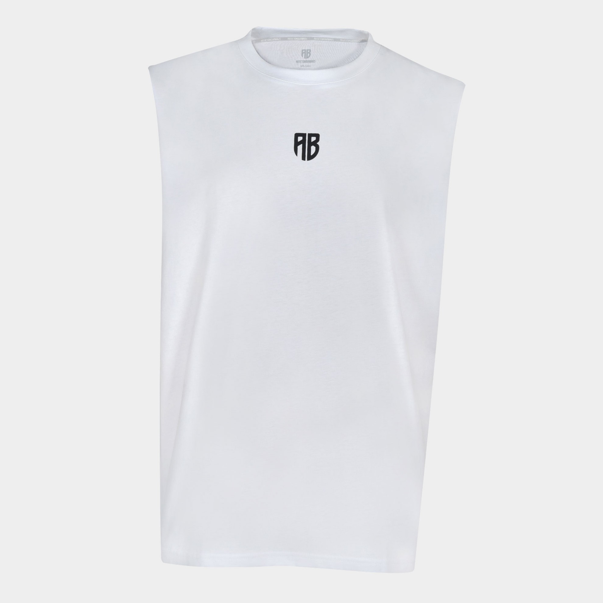 Men's Oversized Sleeveless Shirt We are all Bros White | Antetokounbros | Front