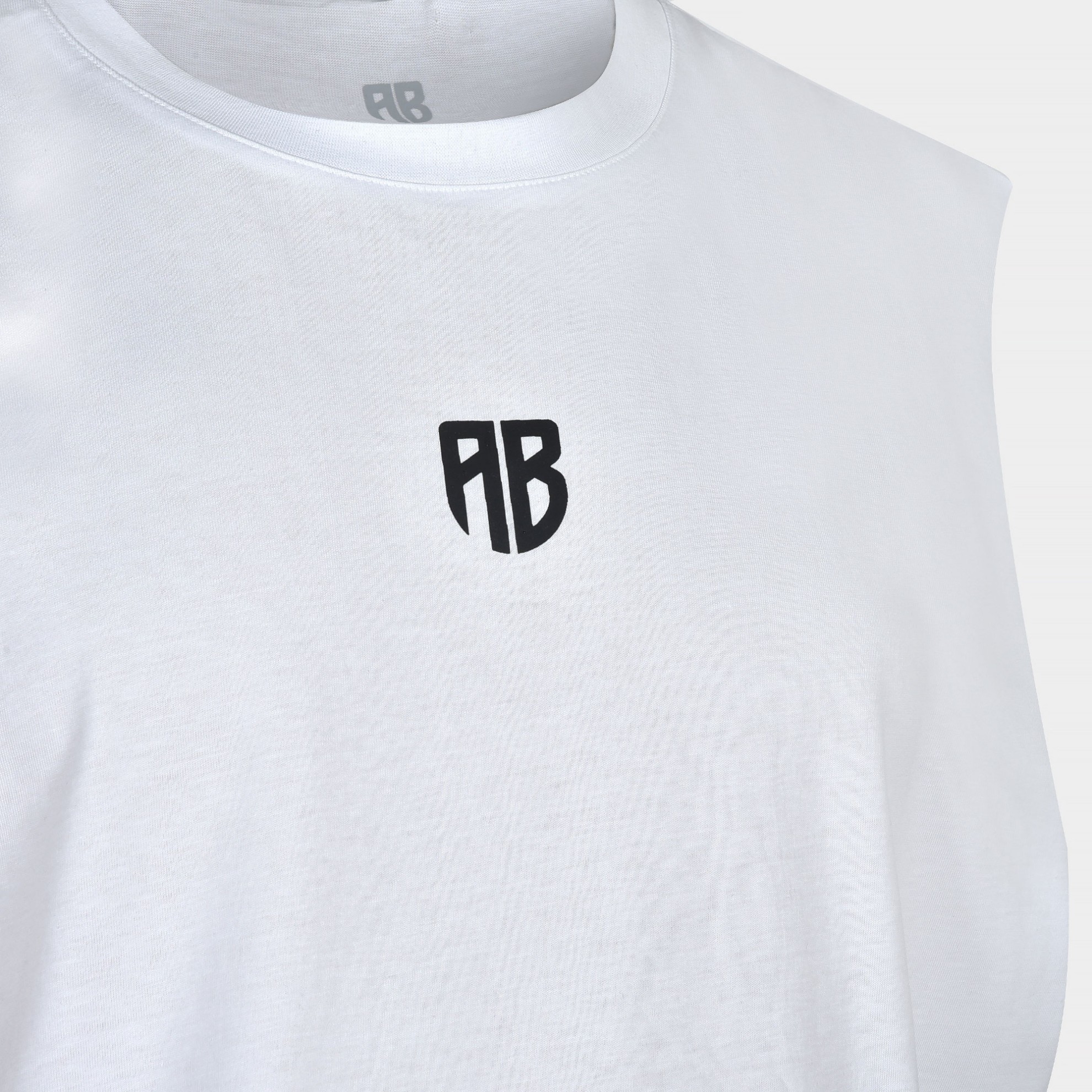 Men's Oversized Sleeveless Shirt We are all Bros White | Antetokounbros | Detail