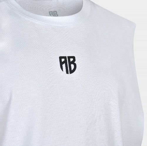 Men's Oversized Sleeveless Shirt We are all Bros White | Antetokounbros | Detail thumb