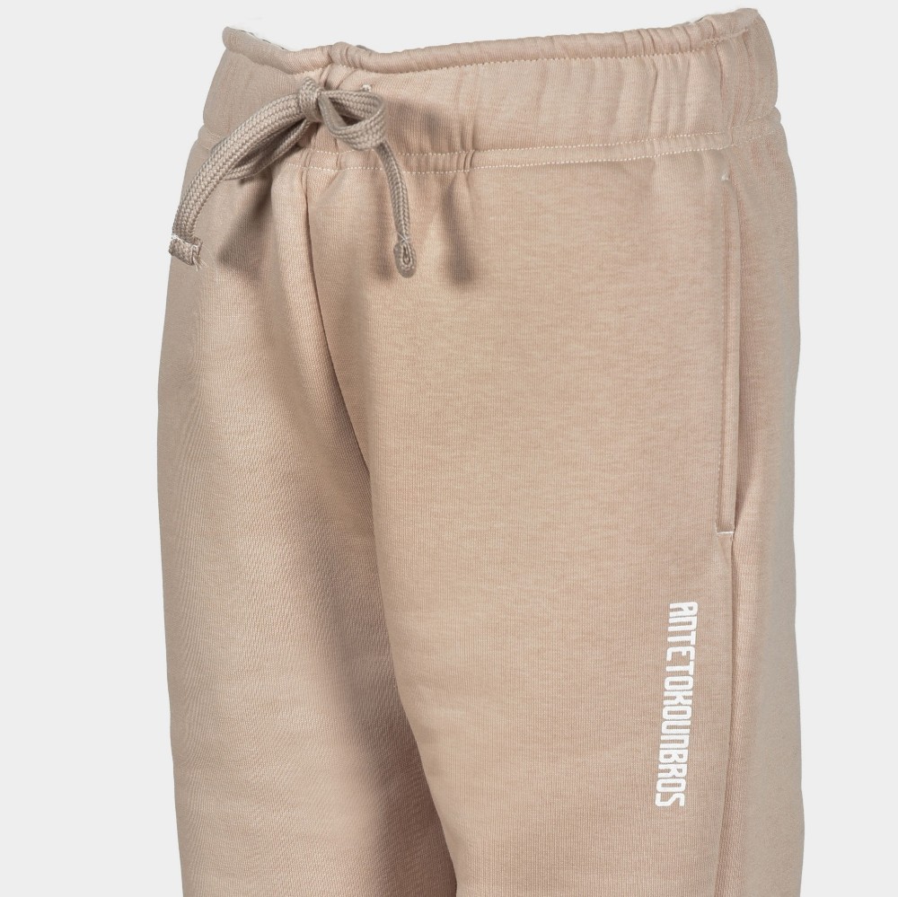 Kids' Sweatpants Antetokounbros Logo Beige | Detail