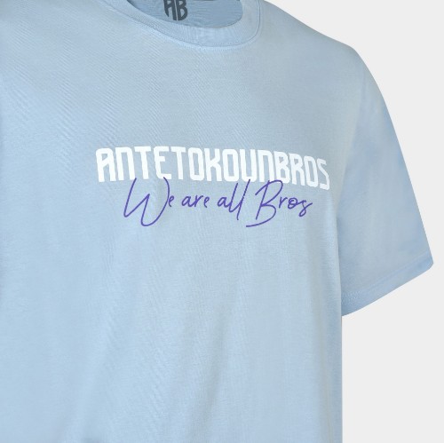 Men's T-shirt We are all Bros Logo Light Blue | Antetokounbros | Detail thumb