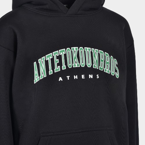 Kids' Sweatshirt in Black | Athens Logo | ANTETOKOUNBROS | Detail thumb