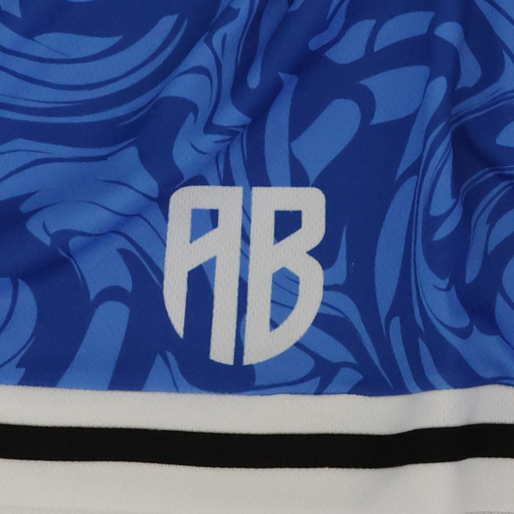 Unisex Jersey Shorts AB Logo Blue Royal detail