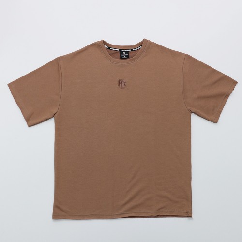 Men's French Terry T-shirt AB Logo Camel thumb