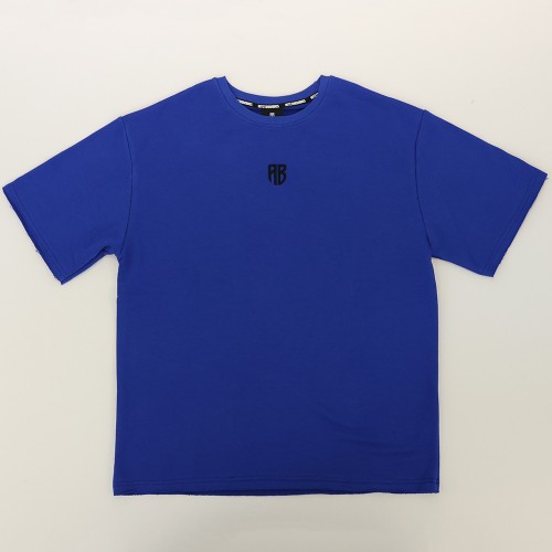 Εικόνα της Ανδρικό French Terry T-shirt AB Logo Μπλε Ρουά