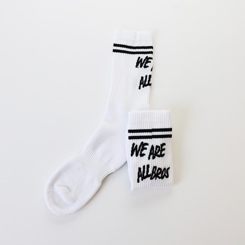 Picture of Men's Socks We are all Bros White