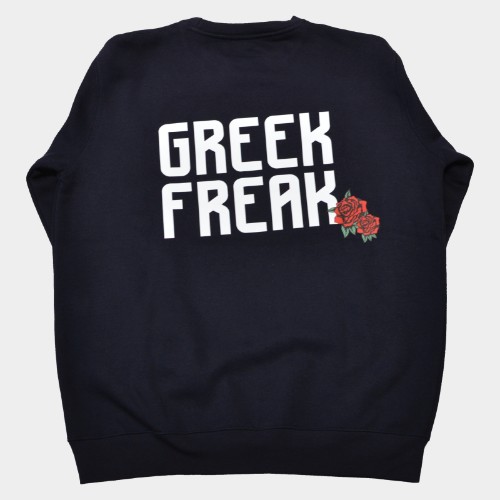 Εικόνα της Ανδρικό Φούτερ με Λαιμόκοψη Greek Freak Navy