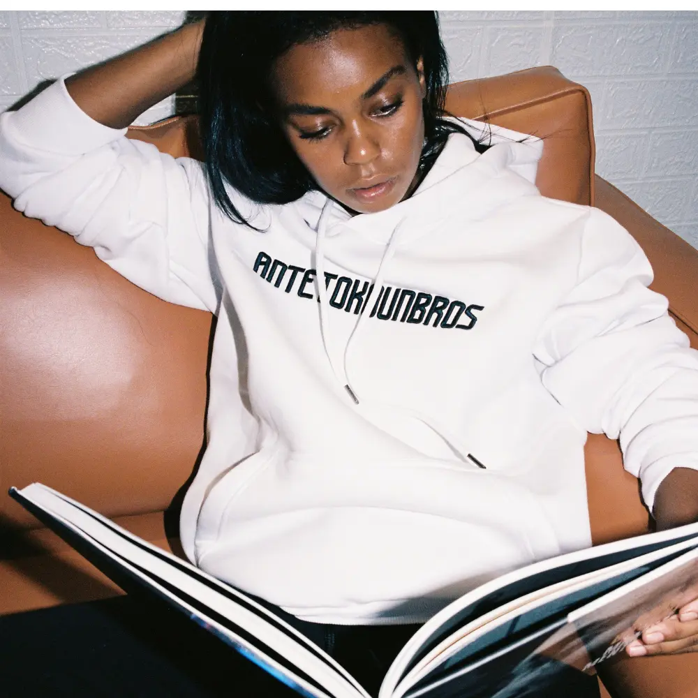 ANTETOKOUNBROS Unisex Hoodie Baseline White