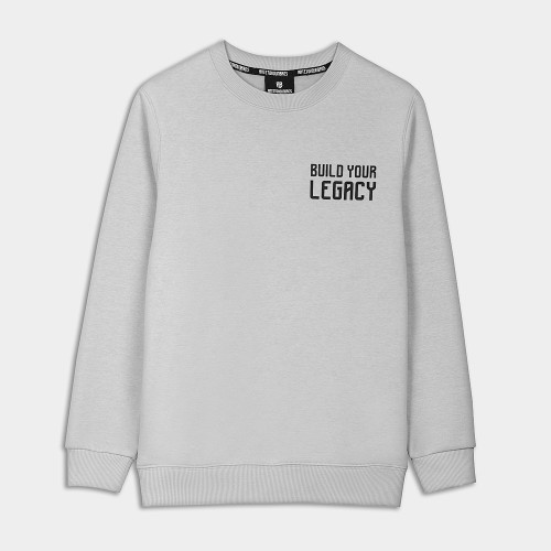 Sweatshirt Build Your Legacy  Ice Grey  Front