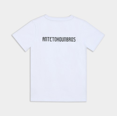 Picture of Kids' Antetokounbros Heavy T-shirt AB Logo White