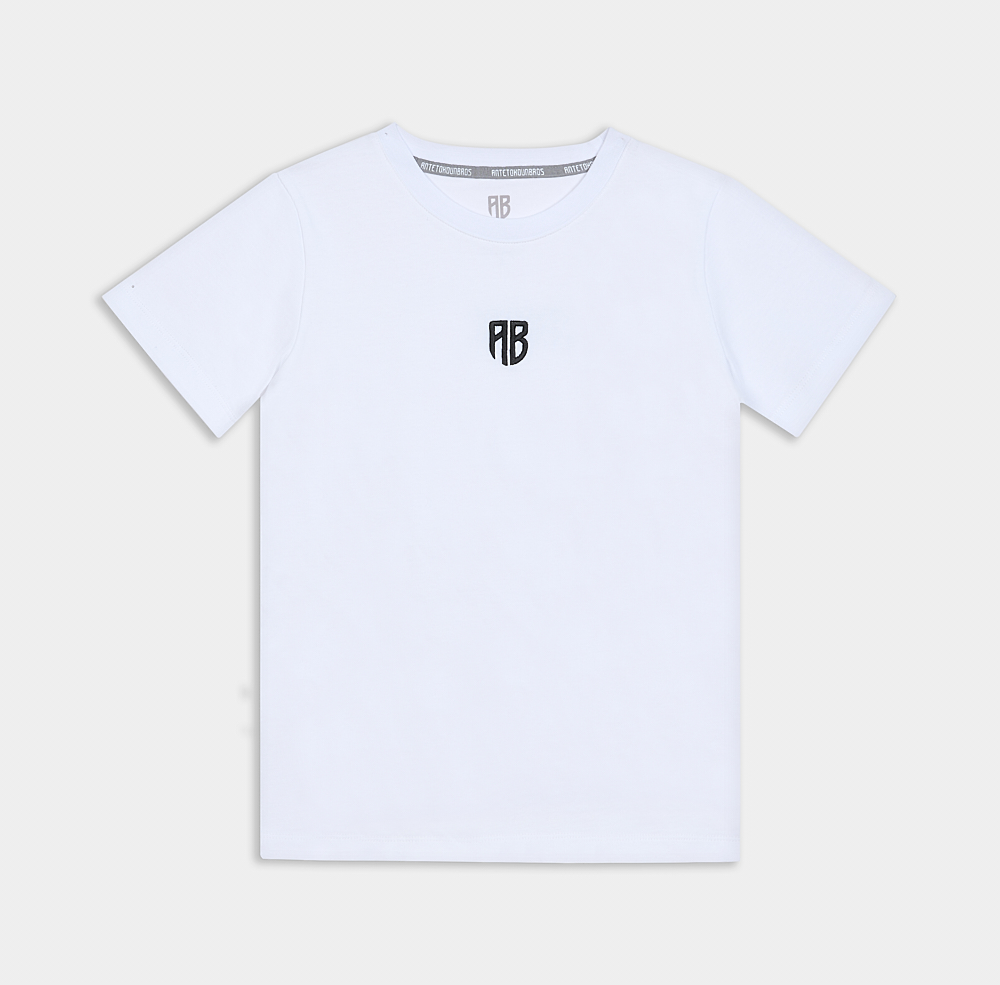 Picture of Kids' Antetokounbros Heavy T-shirt AB Logo White