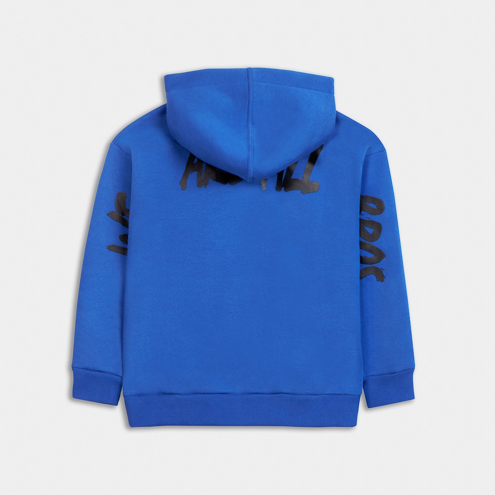 Picture of Kids'  Οversized Hoodie We are all Bros  Royal Blue