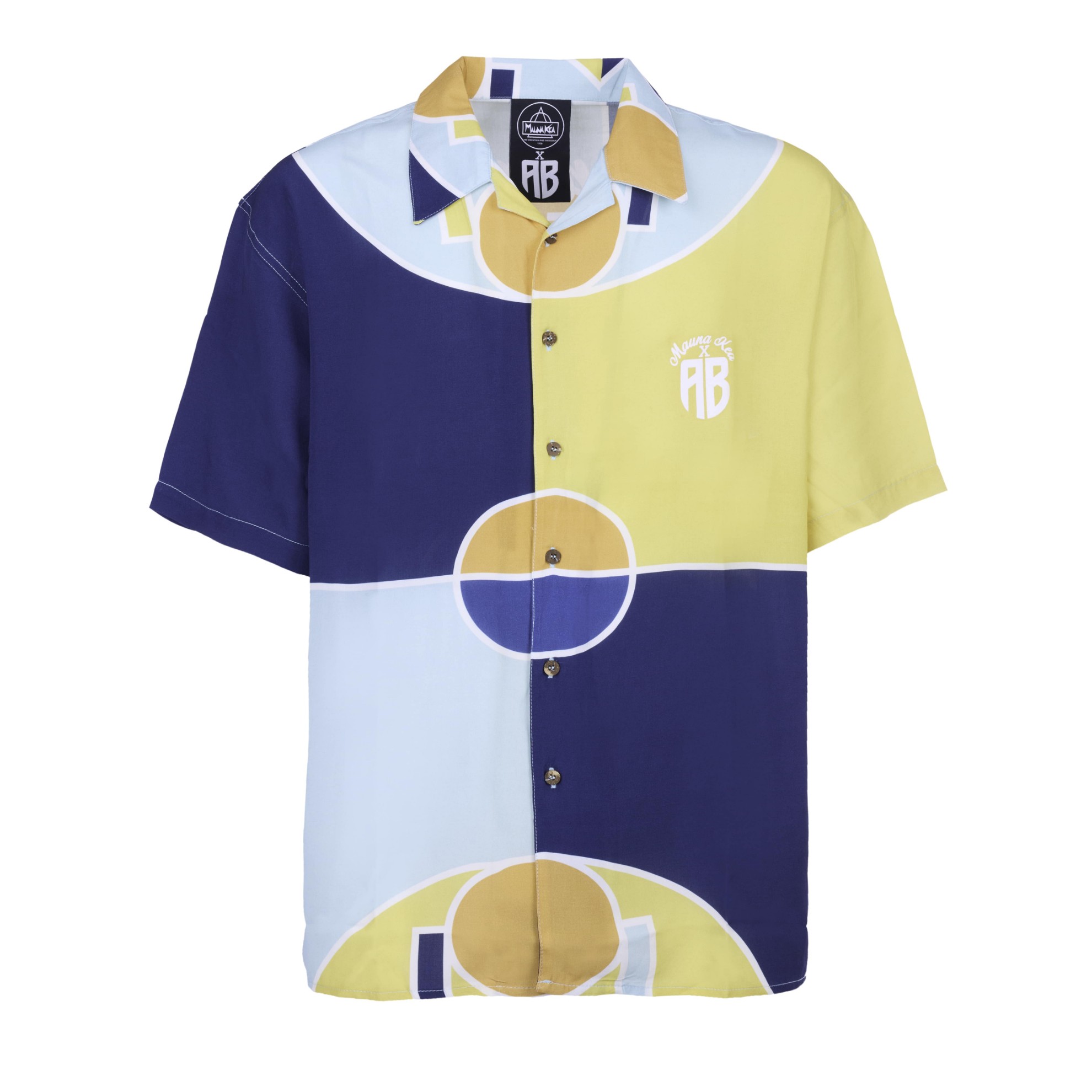 Εικόνα της AB X Mauna Kea All-Over Print Κοντομάνικο Πουκάμισο Multicolor Πορτοκαλί