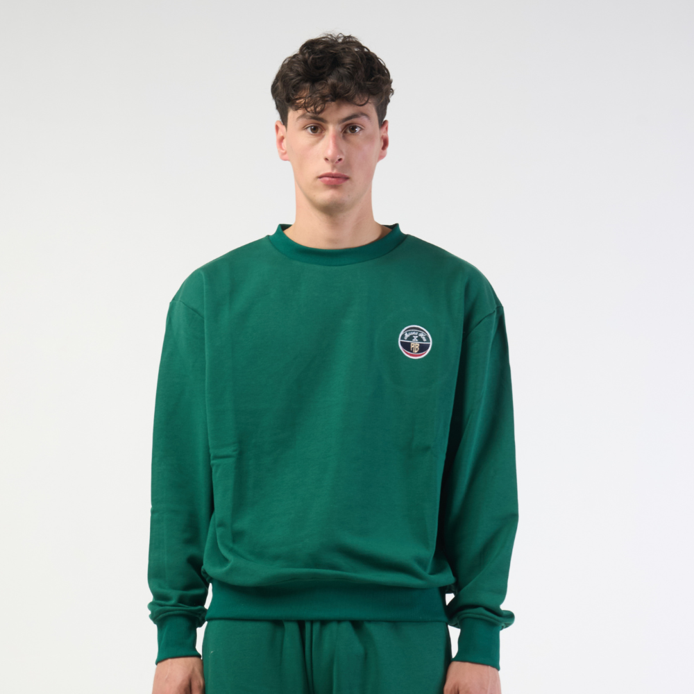 Εικόνα της AB X Mauna Kea  Embroidered  Φούτερ Με Λαιμόκοψη Πράσινο