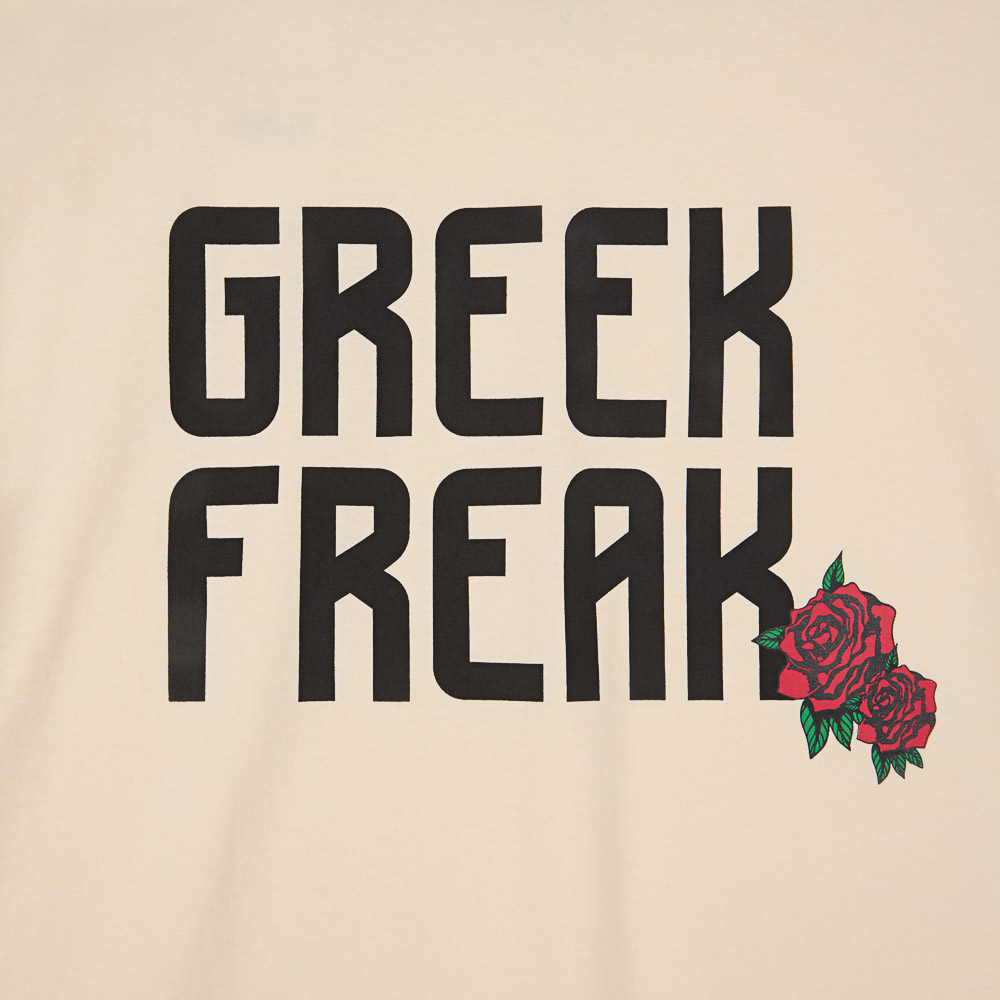 Antetokounbros Greek Freak Oversized T-Shirt Off White  Detail