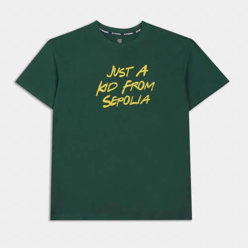 Picture of Just a Kid from Sepolia Oversized T-Shirt Green