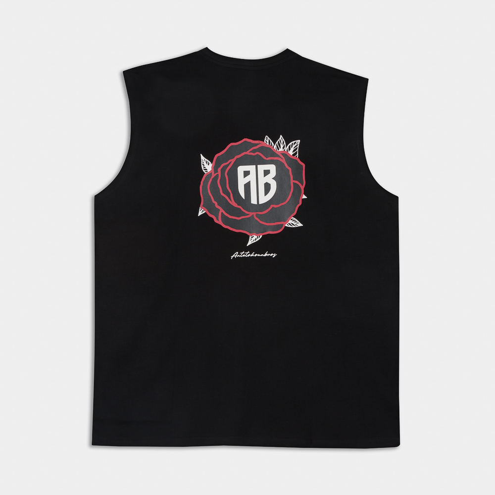 Antetokounbros Rose Tribute Muscle Tank Black Back