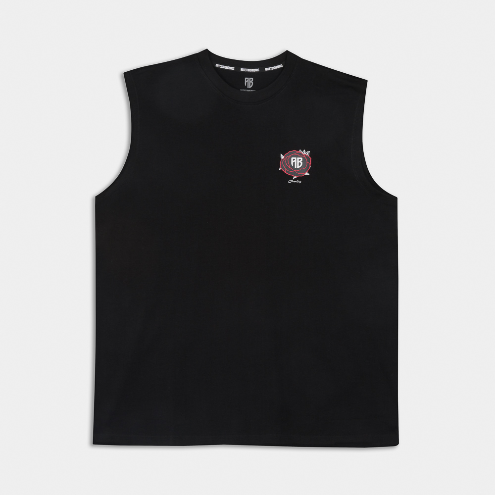 Antetokounbros Rose Tribute Muscle Tank Black Front
