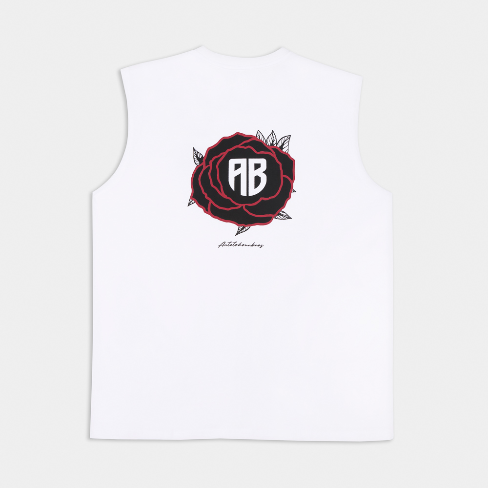 Εικόνα της Antetokounbros Rose Tribute Aμάνικη Μπλούζα Λευκό