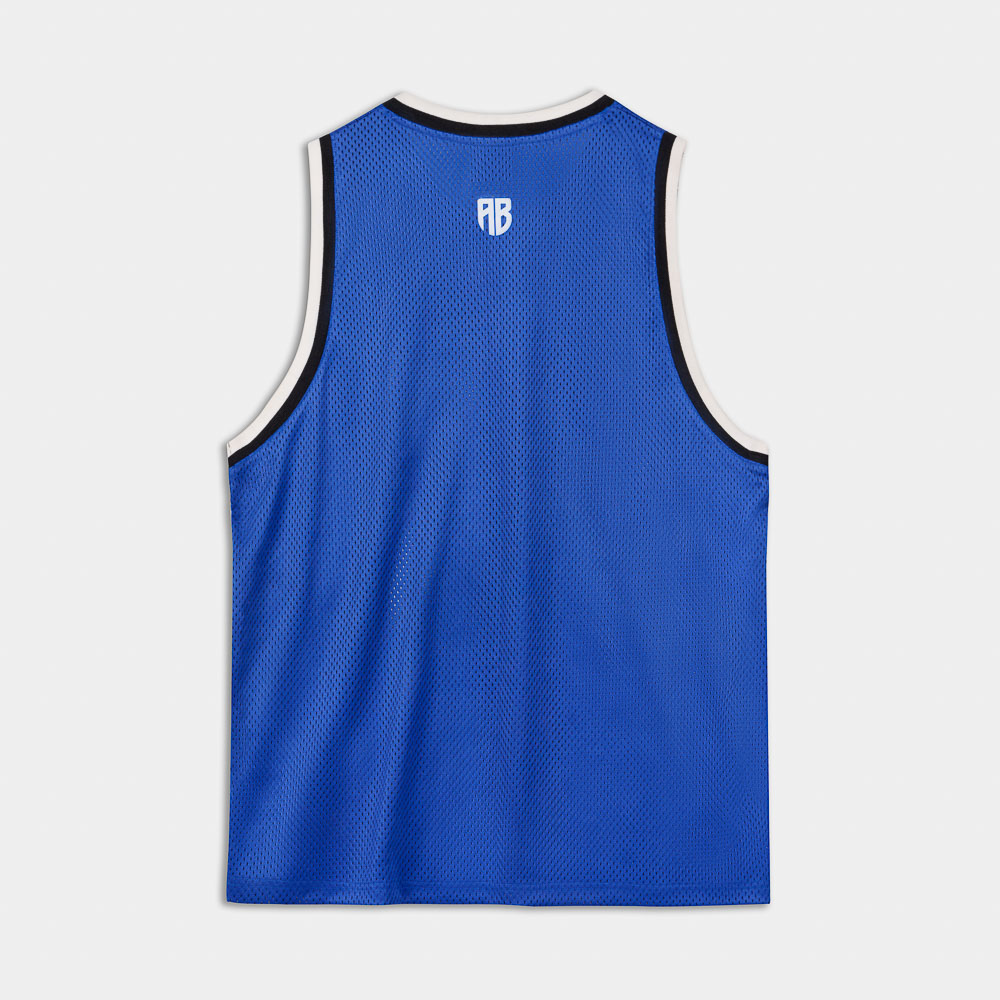 Mesh Tank Top | ANTETOKOUNBROS | Blue Back