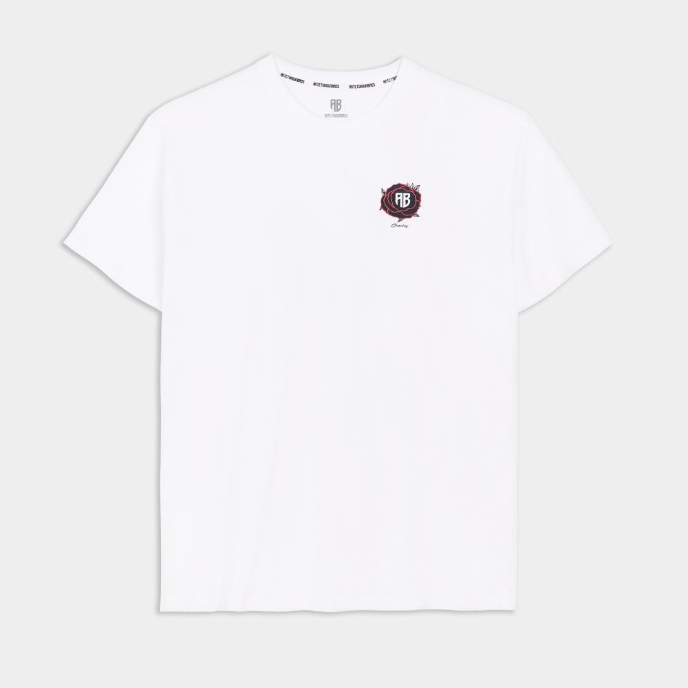 Εικόνα της Antetokounbros Rose Tribute Oversized T-Shirt Λευκό