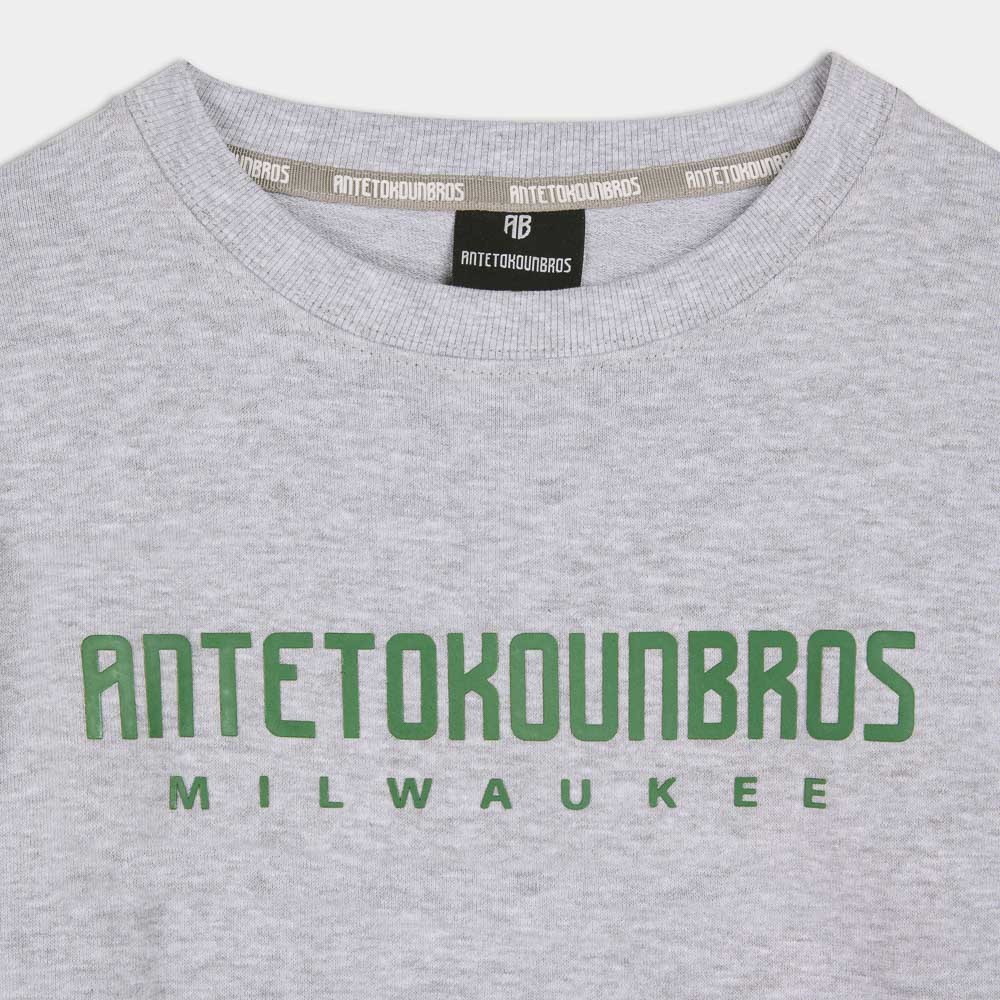 Εικόνα της Antetokounbros Φούτερ με Λαιμόκοψη Milwaukee Γκρι