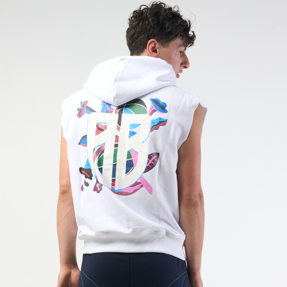 Picture of AB X Mauna Kea Sleeveless Hoodie White