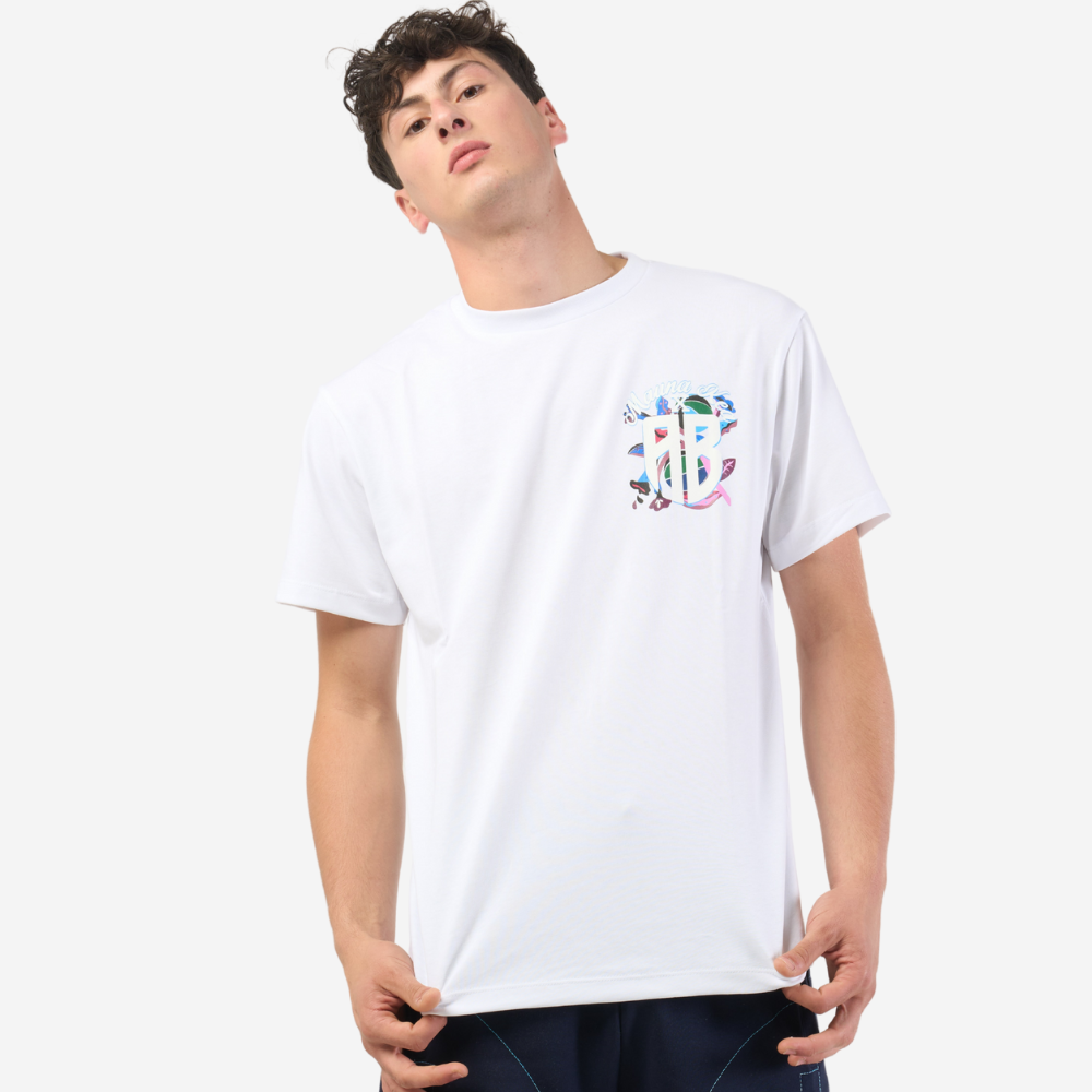 Picture of AB X Mauna Kea T-shirt ΑΒ Logo White