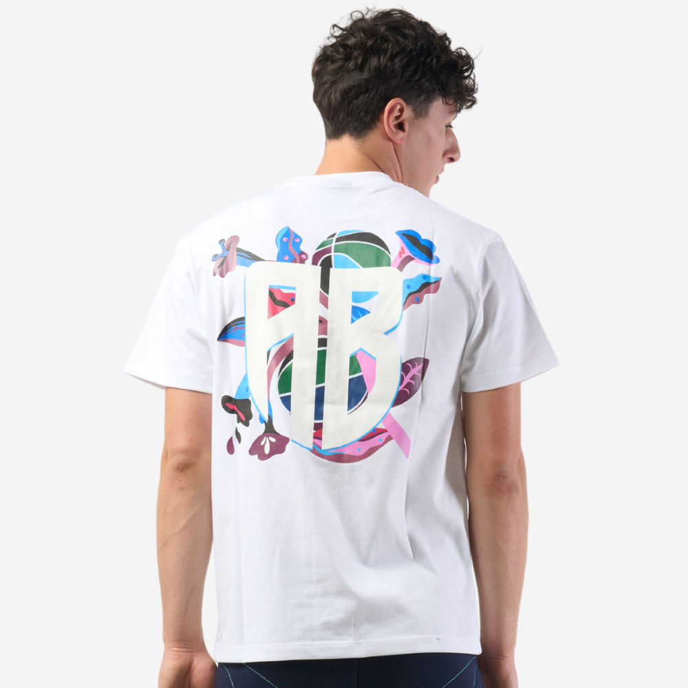 Εικόνα της AB X Mauna Kea T-shirt ΑΒ Logo Λευκό