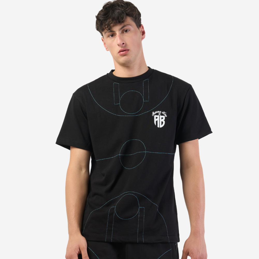 Picture of AB X Mauna Kea Basketball Court Graphic T-Shirt Black