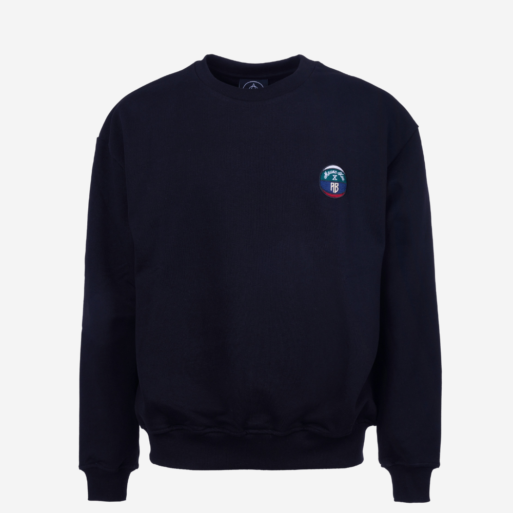 Picture of AB X Mauna Kea  Embroidered Crewneck Sweatshirt Black
