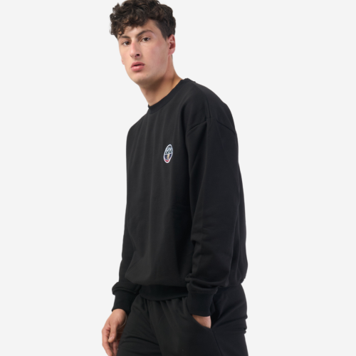 Εικόνα της AB X Mauna Kea  Embroidered Φούτερ Με Λαιμόκοψη Μαύρο thumb