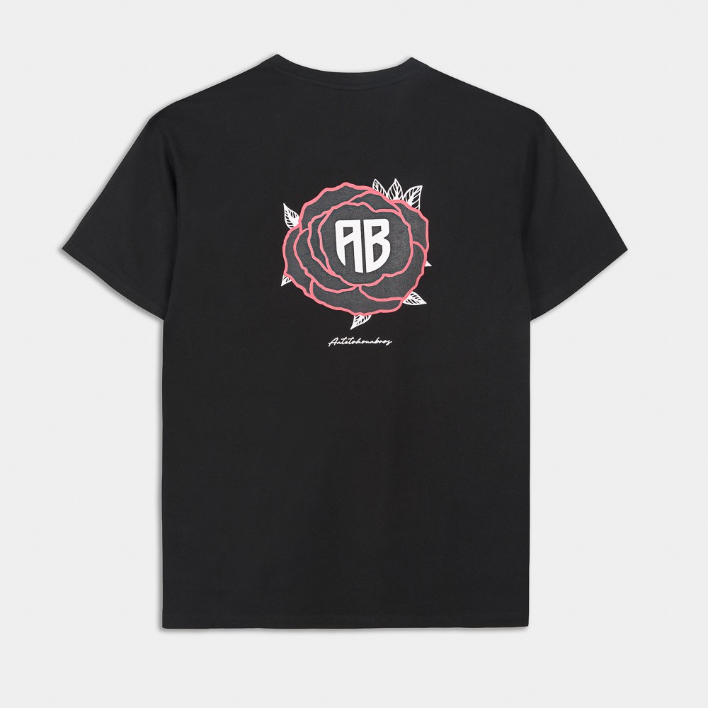 Εικόνα της Antetokounbros Rose Tribute Oversized T-Shirt Μαύρο