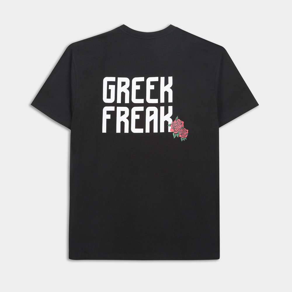 Antetokounbros Greek Freak Oversized T-Shirt Black Back
