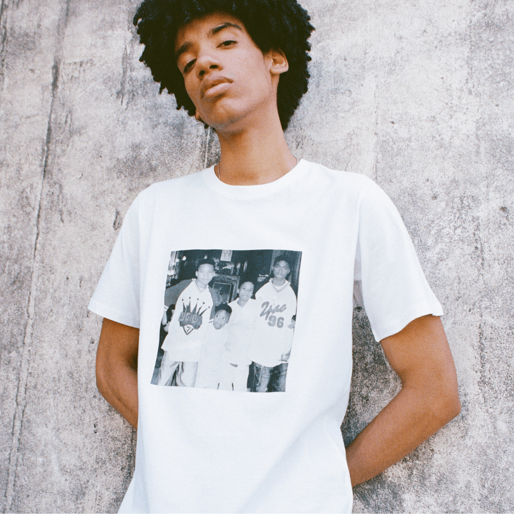 Based on a True Story T-Shirt | ANTETOKOUNBROS | White Model
