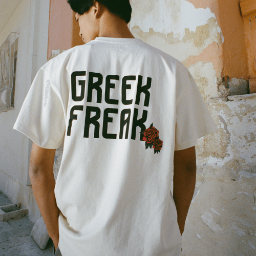 Picture of Antetokounbros Greek Freak Oversized T-Shirt Off White thumb