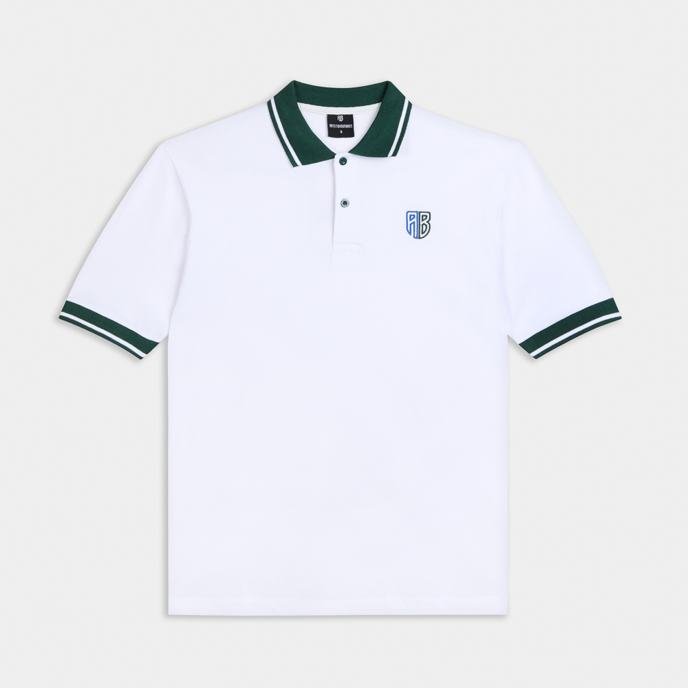 	Classic Polo Shirt | ANTETOKOUNBROS | White Front